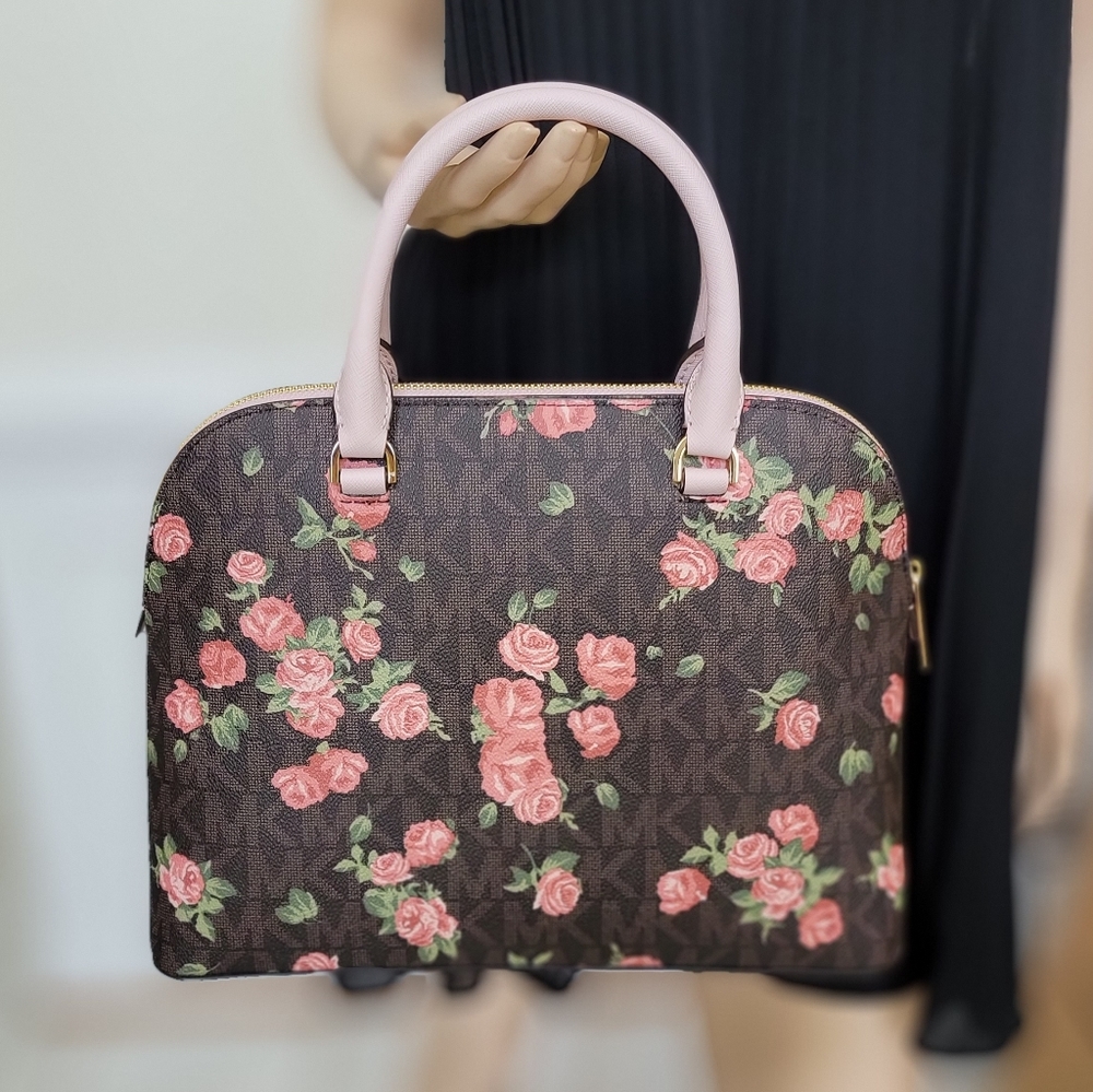 Michael Kors Cindy LG Dome Satchel - Picture 3 of 8